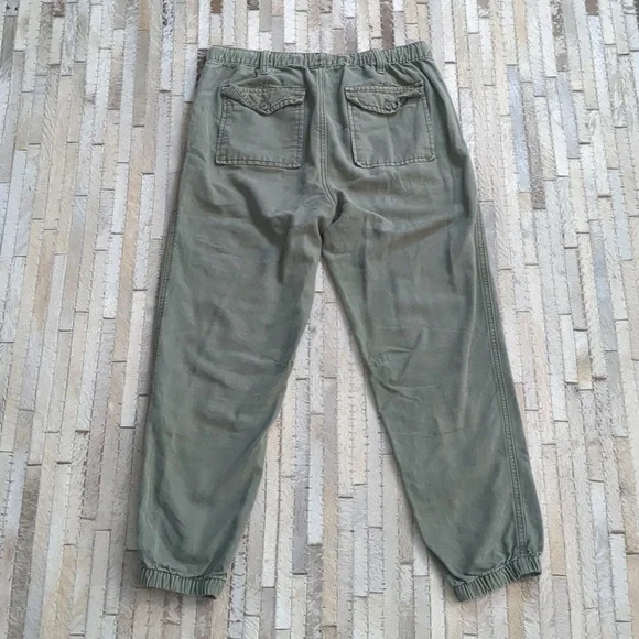 Aerie Women's Size S Double Pocket Utility Olive Green Khaki Jogger Pants - Picture 2 of 9
